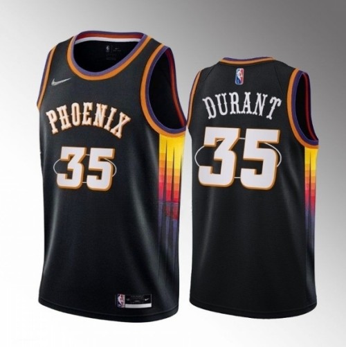 Mens Phoenix Suns #35 Kevin Durant Black 2022-23 Statement Edition Edition Stitched Basketball Jersey